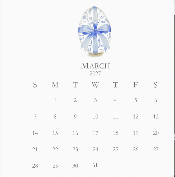 Glittered Desk Calendar 2027