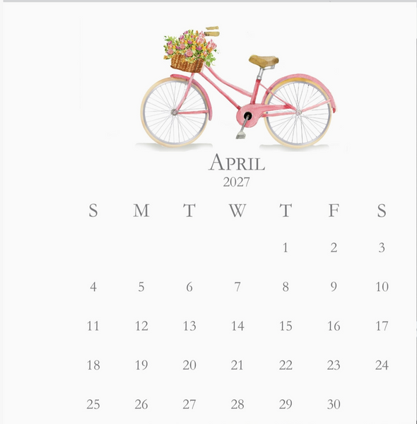 Glittered Desk Calendar 2027