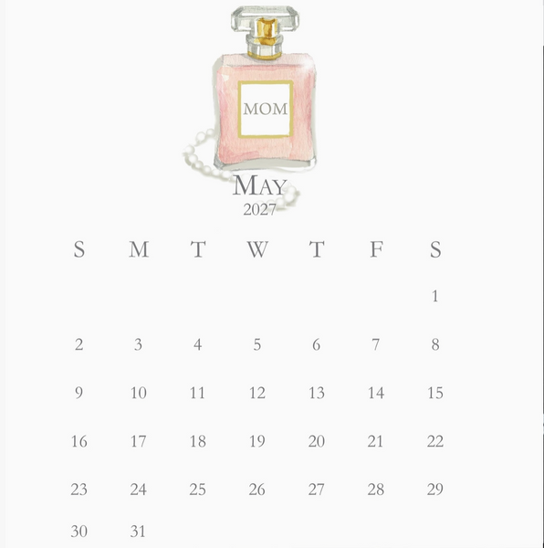 Glittered Desk Calendar 2027