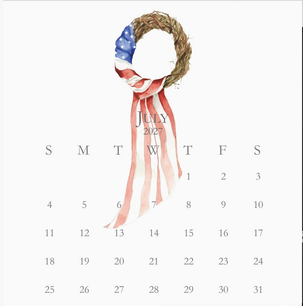 Glittered Desk Calendar 2027