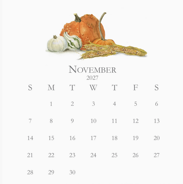 Glittered Desk Calendar 2027