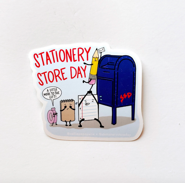 Paper People at The Mailbox Vinyl Sticker