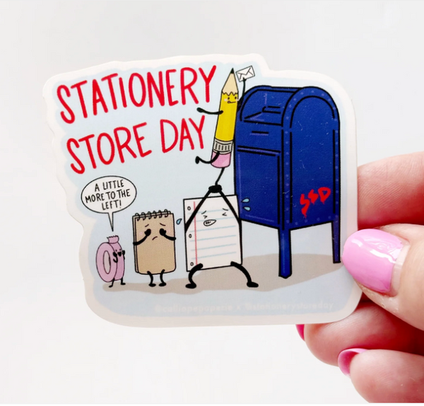 Paper People at The Mailbox Vinyl Sticker
