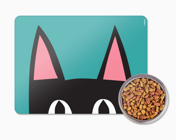 Peeking Kitty Pet Bowl Placemat