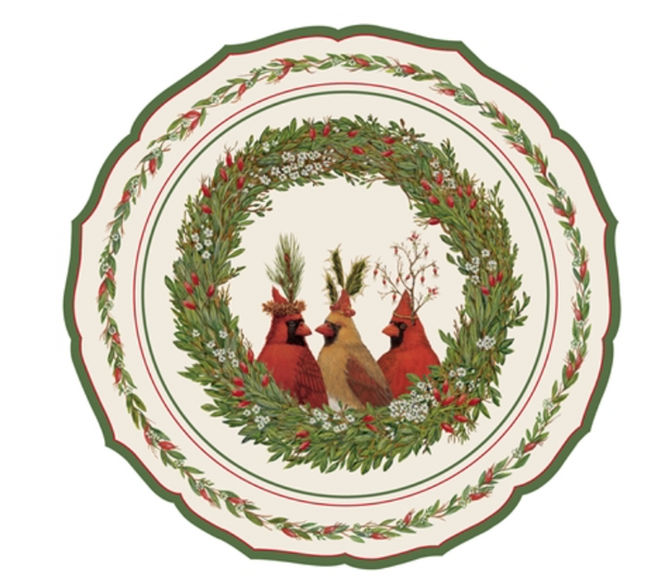 Die-cut Cardinal China Placemat - 12 Sheets