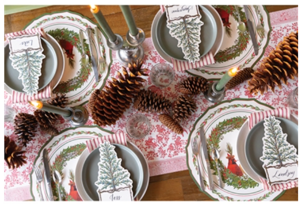 Die-cut Cardinal China Placemat - 12 Sheets