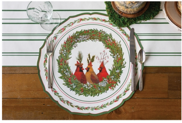 Die-cut Cardinal China Placemat - 12 Sheets