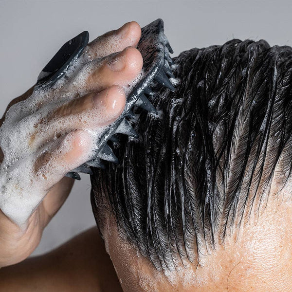 The Scalp Scrubber | Silicone Scalp Massager & Exfoliator: Charcoal