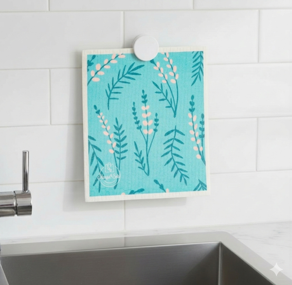 Lavender Breeze Swedish Dishcloth Set
