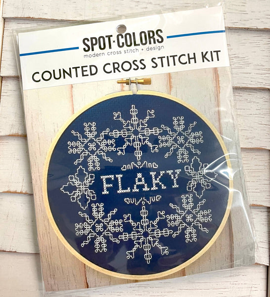 Flaky Counted Cross Stitch DIY KIT