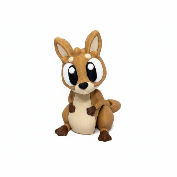 Kanagroo • Mini 3D Printed Articulated Animal • Flexi Animals • Pocket Pets • Pocket Pals • Desk Pets