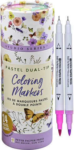 Studio Series Dual-Tip Pastel Markers (Set of 24)