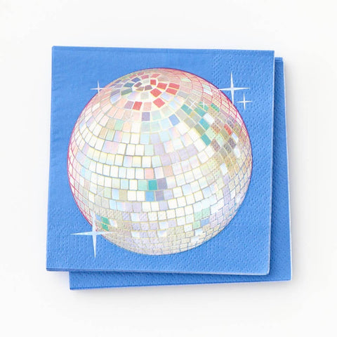 Disco Ball Party Cocktail Napkin