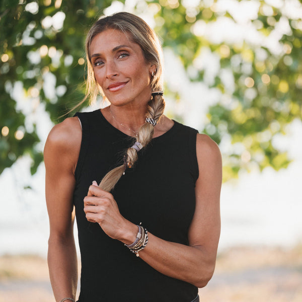"Ember" Tortoise Shell Ring Charm with gold, browns and neutrals.: Medium