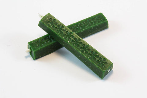 Short Sealing Wax Sticks with Wick - Metallic Green: Metallic Green