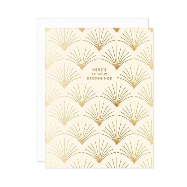 Here's To New Beginnings Graduation Retirement Greeting Card