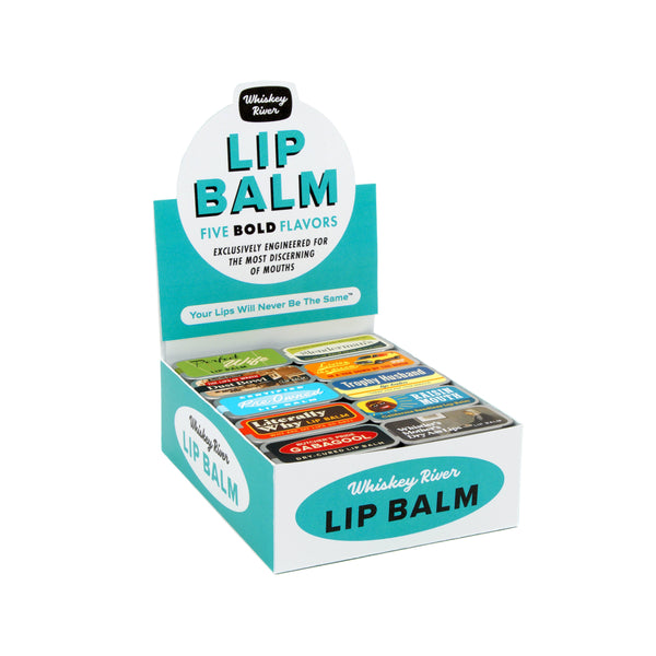 Funny Old School Lip Balm Tin Set with Display (Explicit)