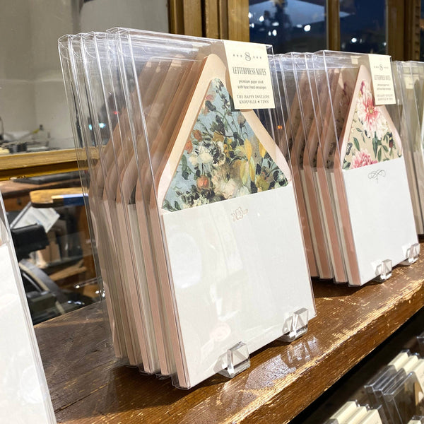 Painterly Florals Letterpress Stationery Pack