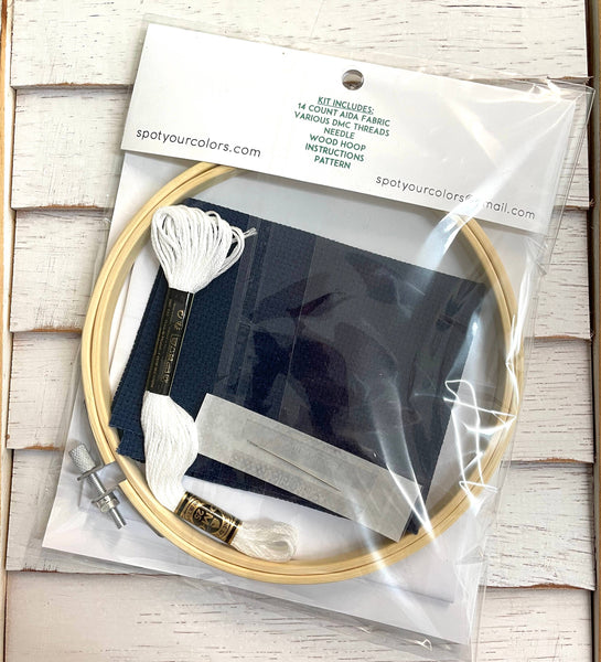 Flaky Counted Cross Stitch DIY KIT