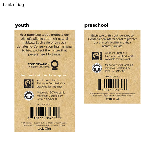 Kids Socks that Protect Sloths | Organic Cotton Kids Socks: Youth