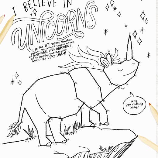 MYTH & MAGIC Coloring + Activity: Mazes, Puzzles, Jokes +