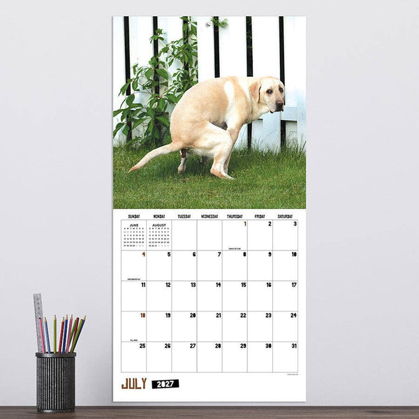 2027 Pooping Dogs Wall Calendar