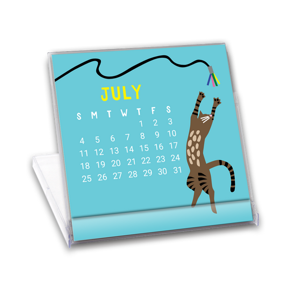 Cat Mini Desk Calendar 2027