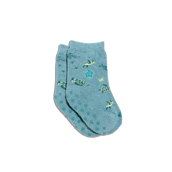 Kids Socks that Protect Sea Turtles | Organic Cotton Socks: Toddler