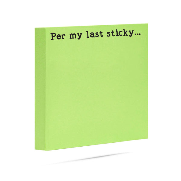Per my last sticky | Sticky notes funny | Coworker gifts