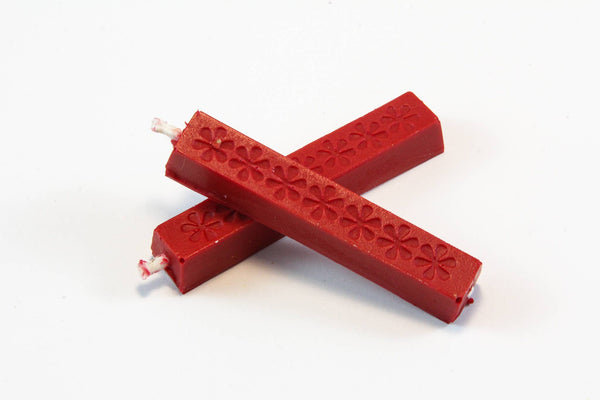 Short Wick Sealing Wax - Single Sticks: Red
