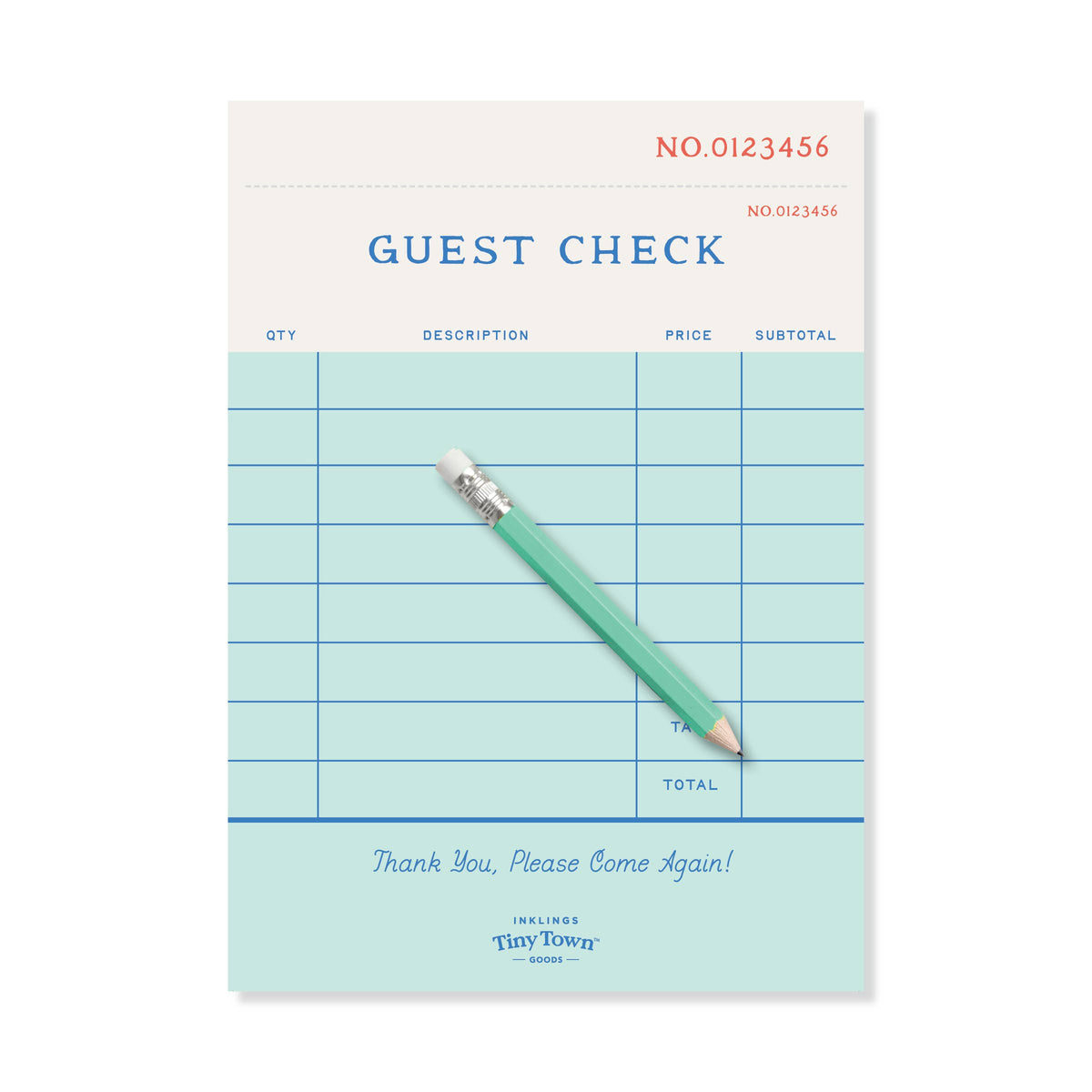 Inklings Tiny Town™ Play Notepad - Guest Check – RSVPNotes.com
