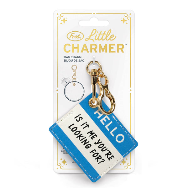 LITTLE CHARMER Hello Bag Charm, AirTag & Quarter Holder