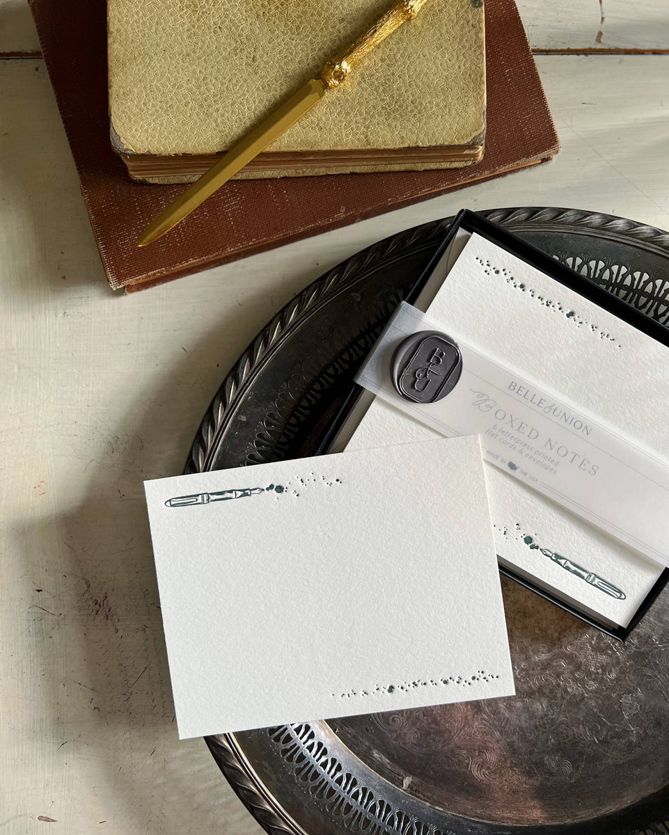 Fountain Pen Boxed Notes (Set of 6 cards) – RSVPNotes.com