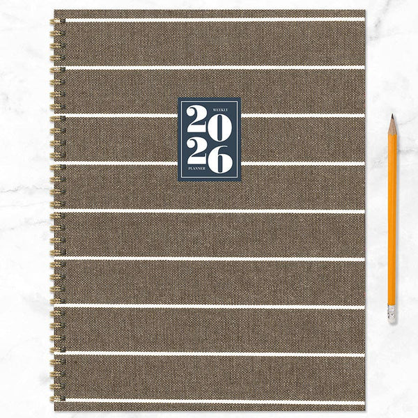 2026 Linen Large Weekly Monthly Planner