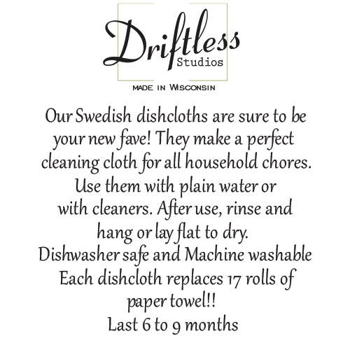 Patterned Lemon Swedish Dishcloth - Swedish Dishcloths