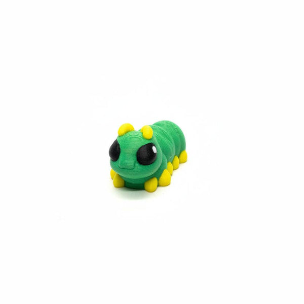 Caterpillar • Insect • Bug • Mini 3D Printed Articulated Animal • Flexi Animals • Pocket Pets • Pocket Pals • Desk Pets*