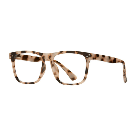 Julien -  Matte Ivory Tortoise - Blue Light Filtering Lens: 1.75