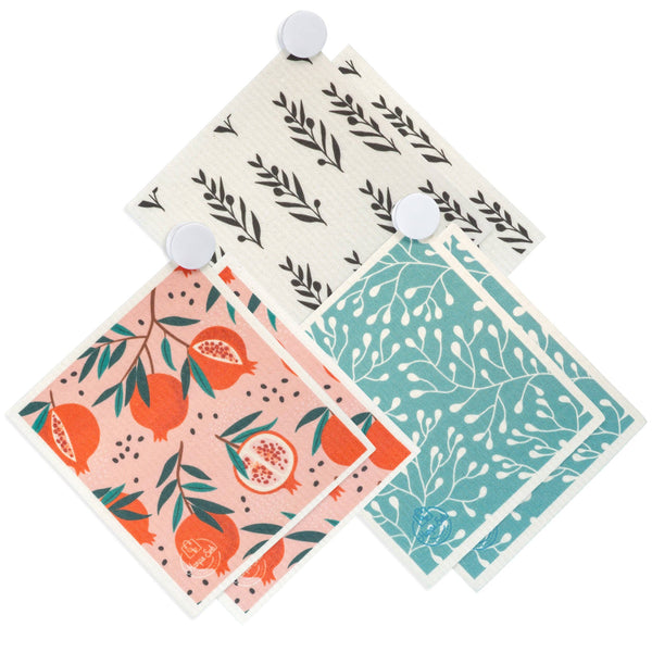 6 Pack - Hello Pretty Swedish Dishcloth Set