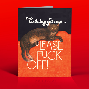 BIRTHDAY CAT! birthday card