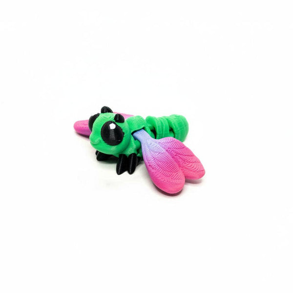 Dragonfly • Insect • Bug • Mini 3D Printed Articulated Animal • Flexi Animals • Pocket Pets • Pocket Pals • Desk Pets*
