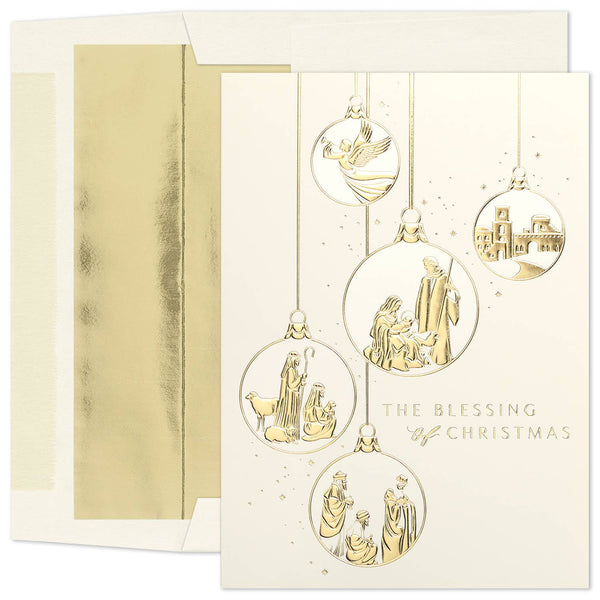Nativity Ornaments Boxed Holiday Cards