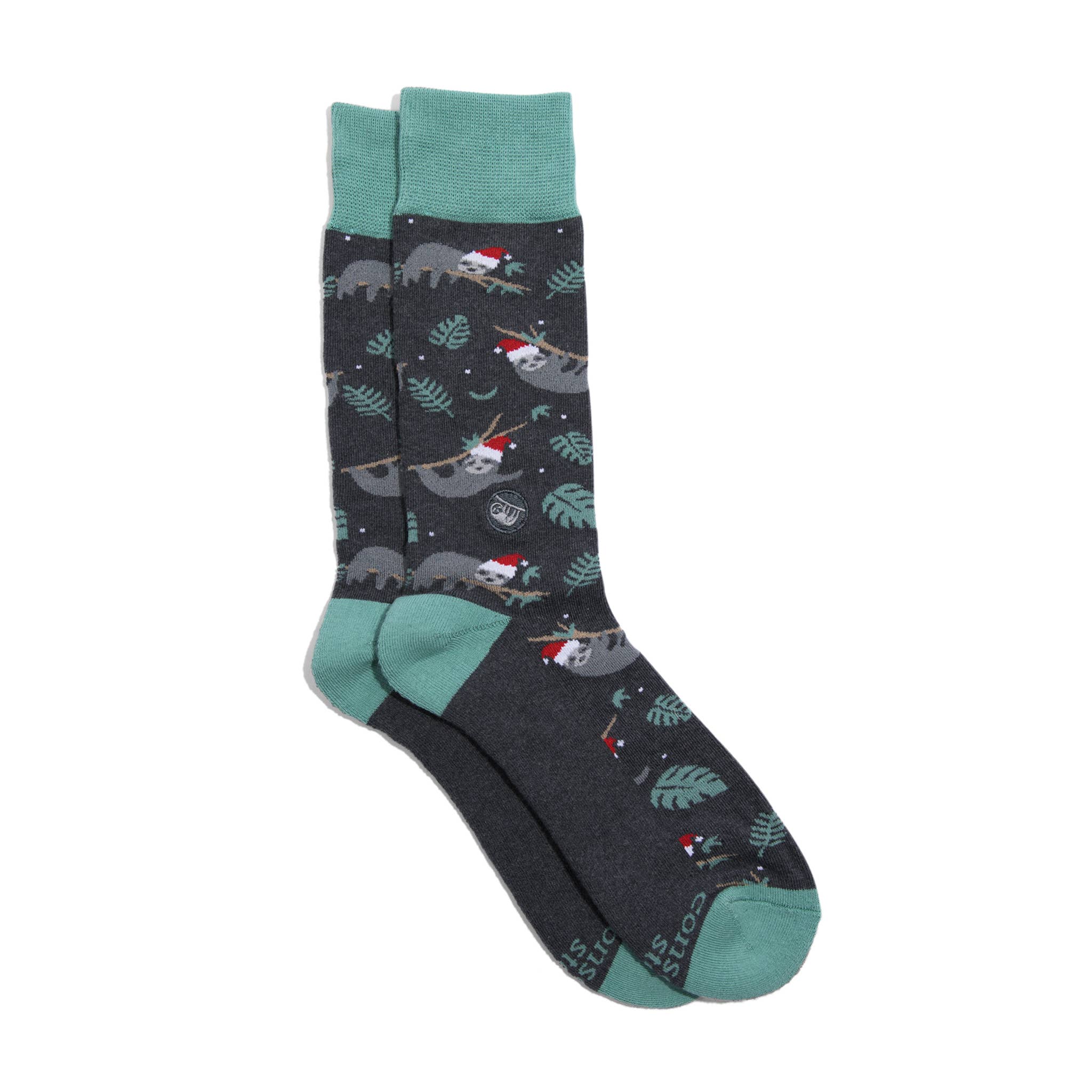 Holiday Socks that Protect Sloths: Medium