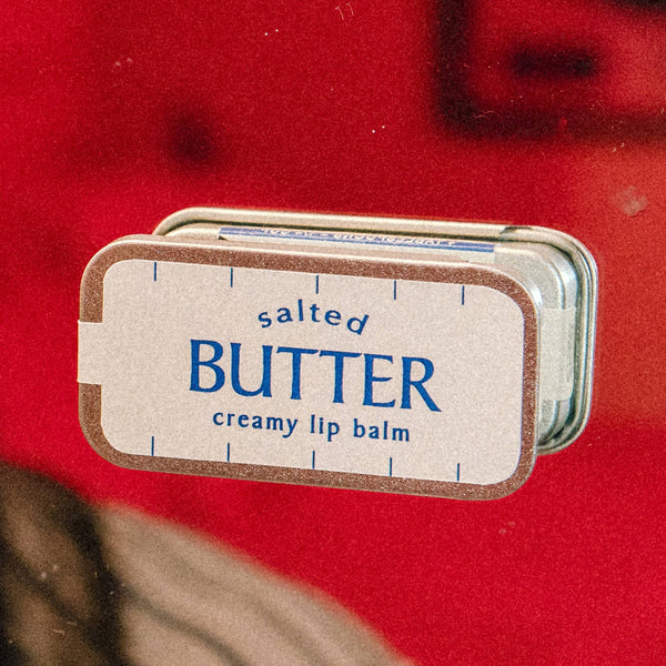 Salted Butter Creamy Lip Balm | Funny Old School Tin