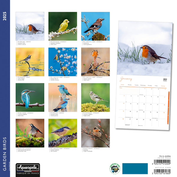 Garden Birds Calendars 2025