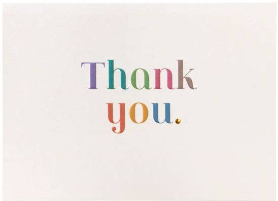 Thank You Rainbow Boxed Notecards