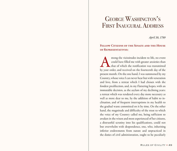 George Washington's Rules of Civility and Decent Behavior in Company and Conversation