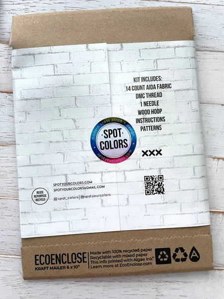 Floral Home Sweet Home Spring Cross Stitch Kit