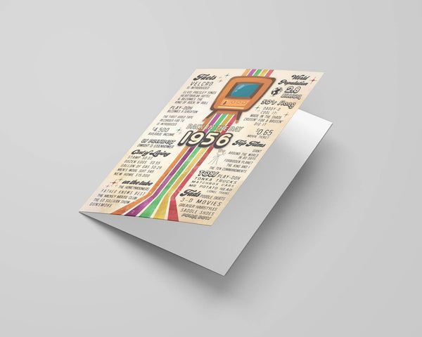 Birthday Cards, Greeting Cards Display, 1956 70th Retro, USA