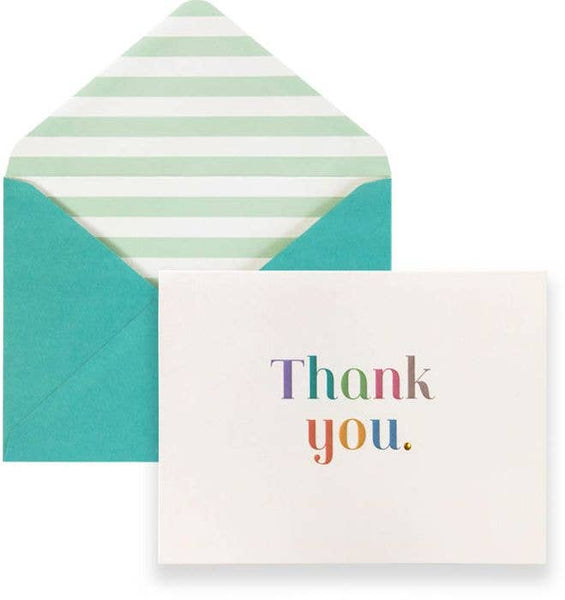 Thank You Rainbow Boxed Notecards