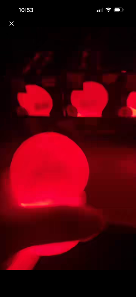 Christmas Light up Snow globe Squishy Nee Doh